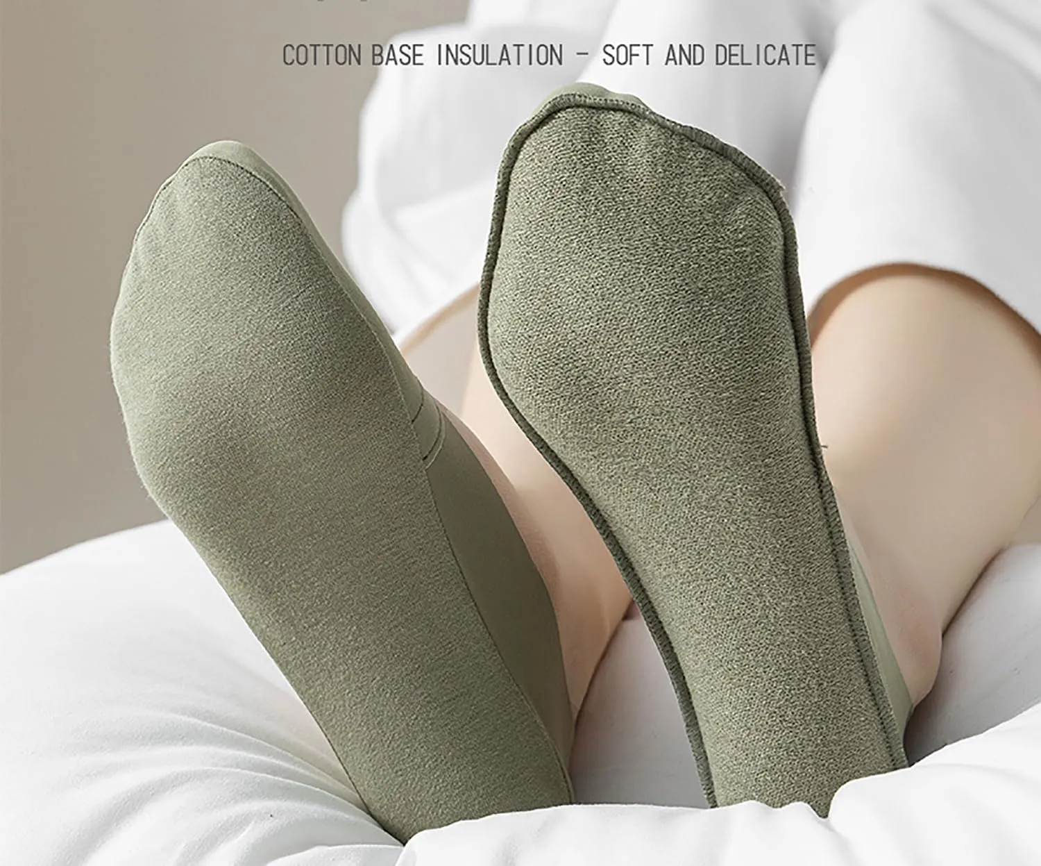 5 Pairs Womens Thin No Show Breathable Socks Low Cut Liner Non Slip Ice Silk Socks Cotton on The Bottom Sports Socks