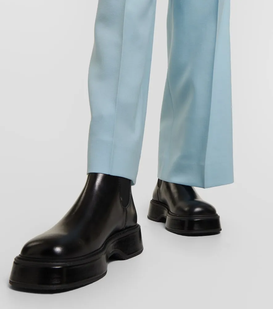 Ami Paris Leather Chelsea boots