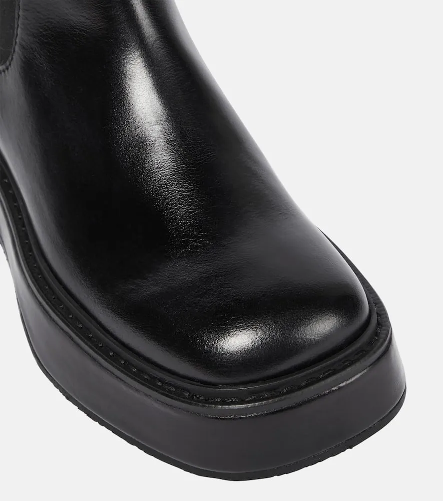 Ami Paris Leather Chelsea boots