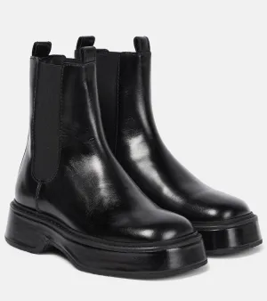 Ami Paris Leather Chelsea boots