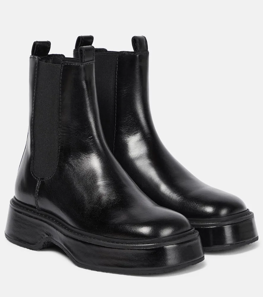Ami Paris Leather Chelsea boots