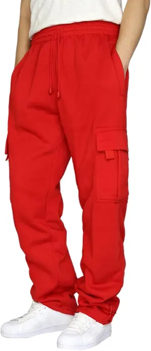 Aymnlox Mens Stylish Casual Pants Relaxed Fit Drawstring Elastic Waist Sweatpants Outdoor Workout Jogger Pants with Pockets