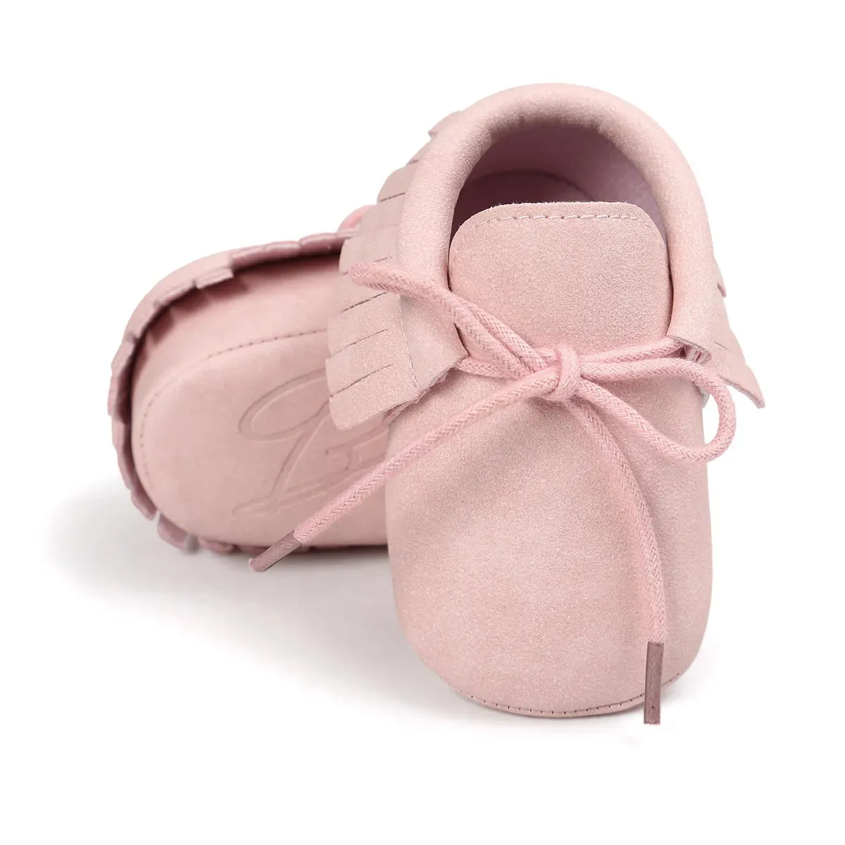 BabyRiser™ Charming Lace-up Tassels Suede Leather Toddler Moccasins