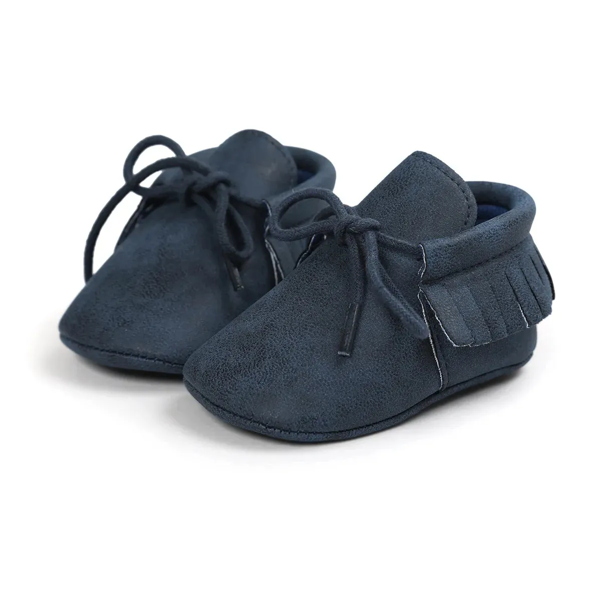 BabyRiser™ Charming Lace-up Tassels Suede Leather Toddler Moccasins