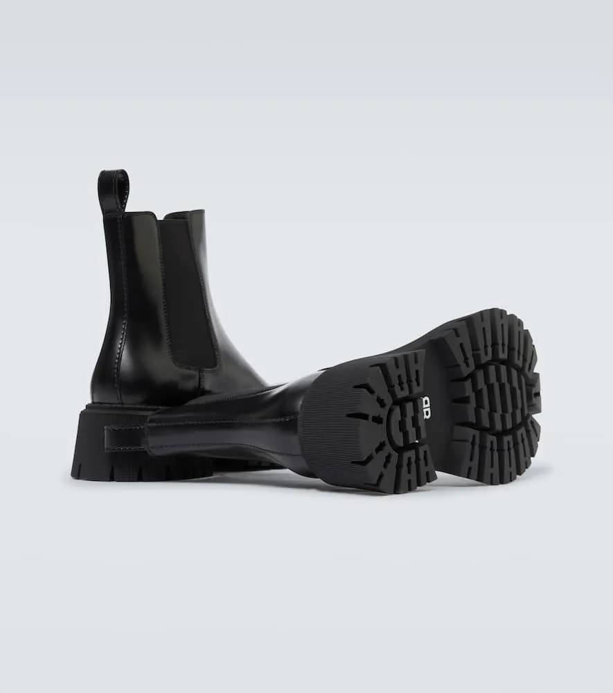 Balenciaga Tractor leather boots