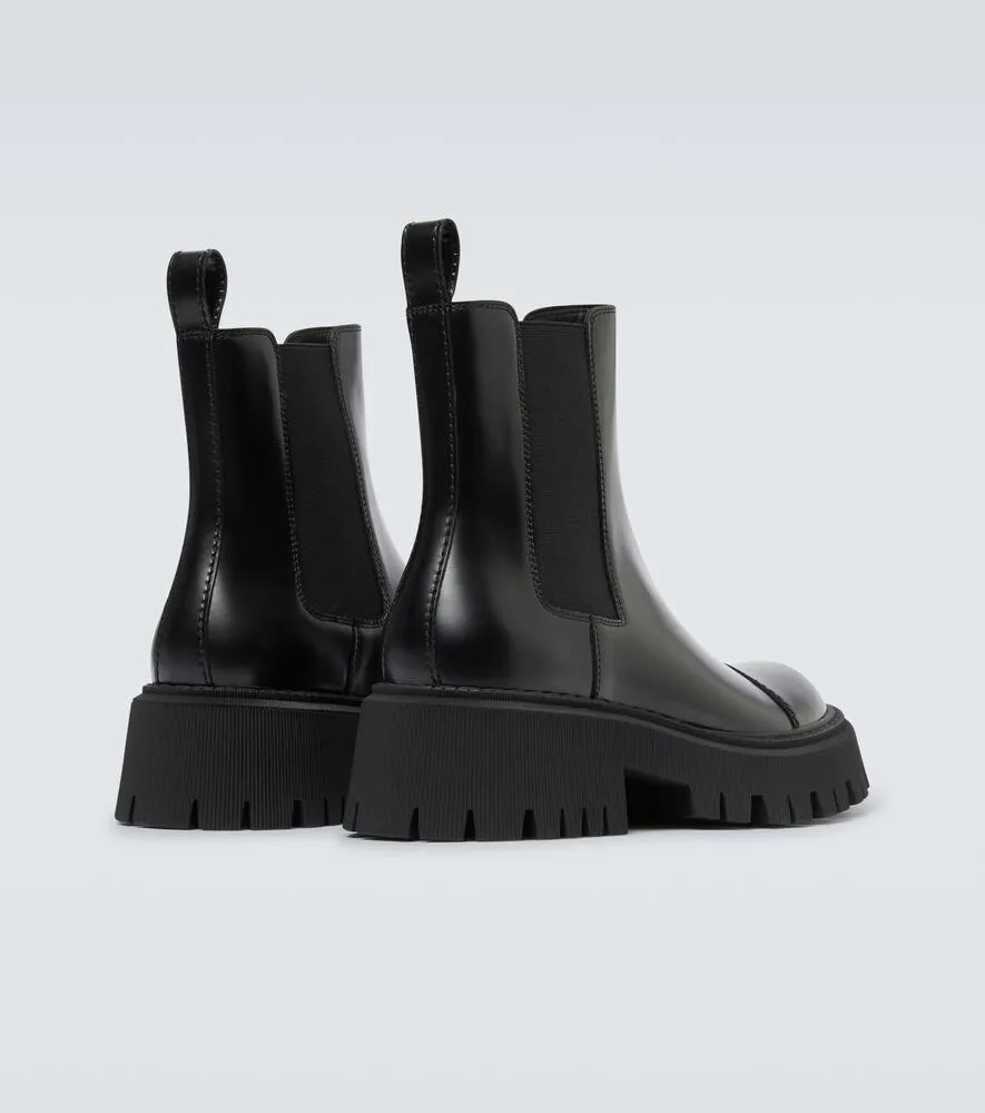 Balenciaga Tractor leather boots