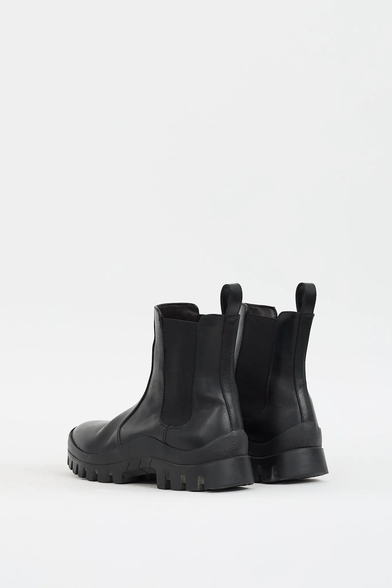 Black Leather Greta Chelsea Boot