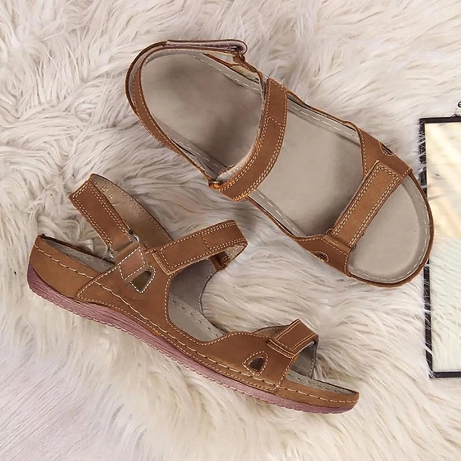 Black Orthopedic Sandals with Back Strap Women Wide Orthopedic House Slippers with Arch Support with Plantar Fasciitis Orthotic Fashion Sandals for Women 2025 Trendy High Arch Slippers for Women