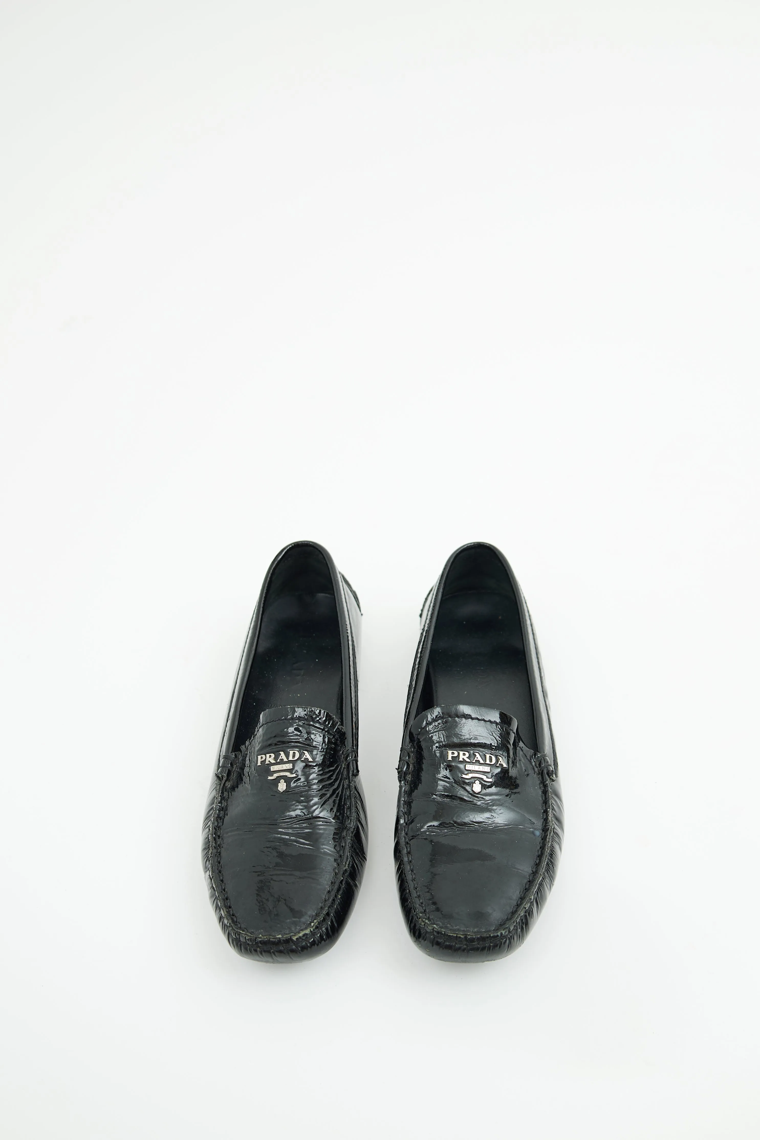 Black Patent Driving Loafer