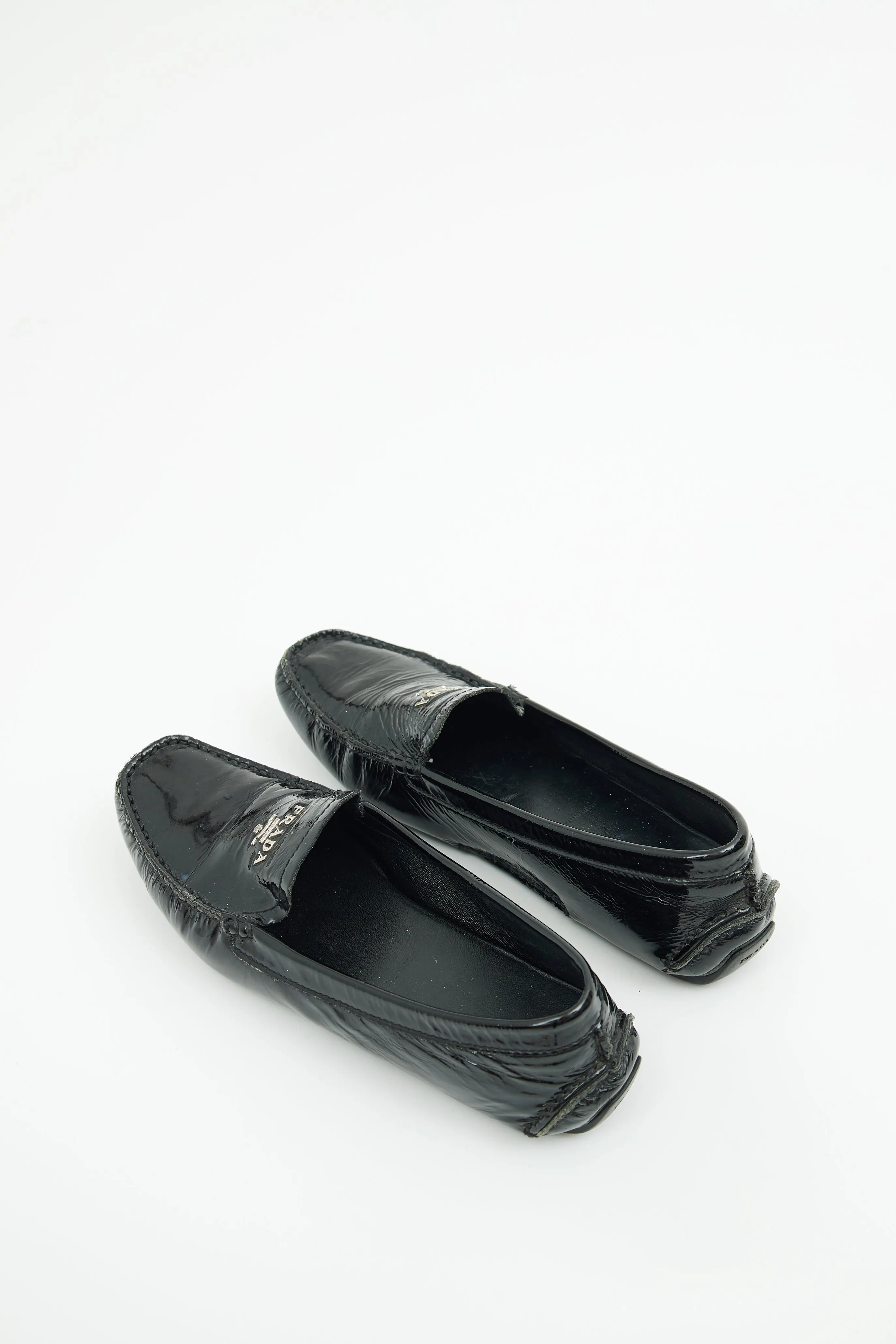 Black Patent Driving Loafer