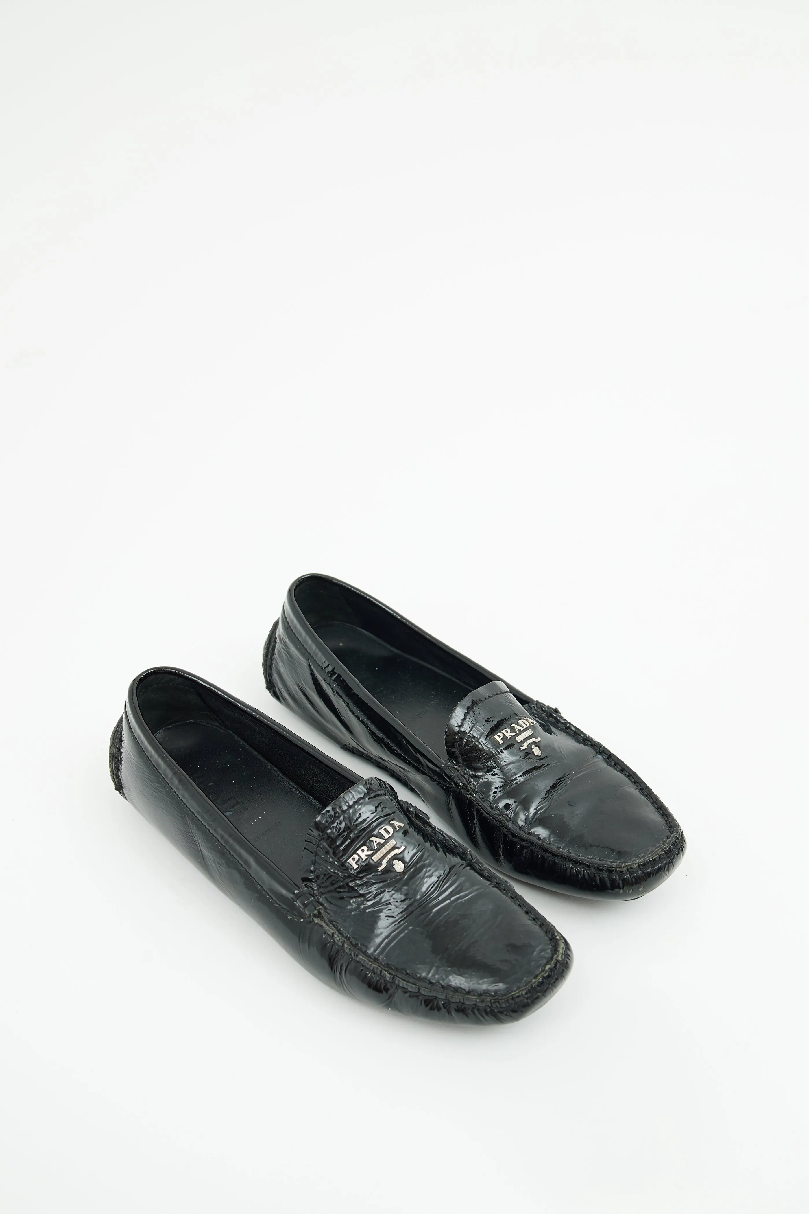 Black Patent Driving Loafer