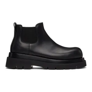 Bottega Veneta Black Low The Lug Chelsea Boots