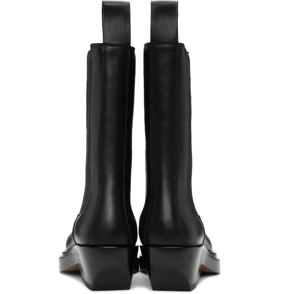 Bottega Veneta Black 'The Lean' Mid-Calf Chelsea Boots