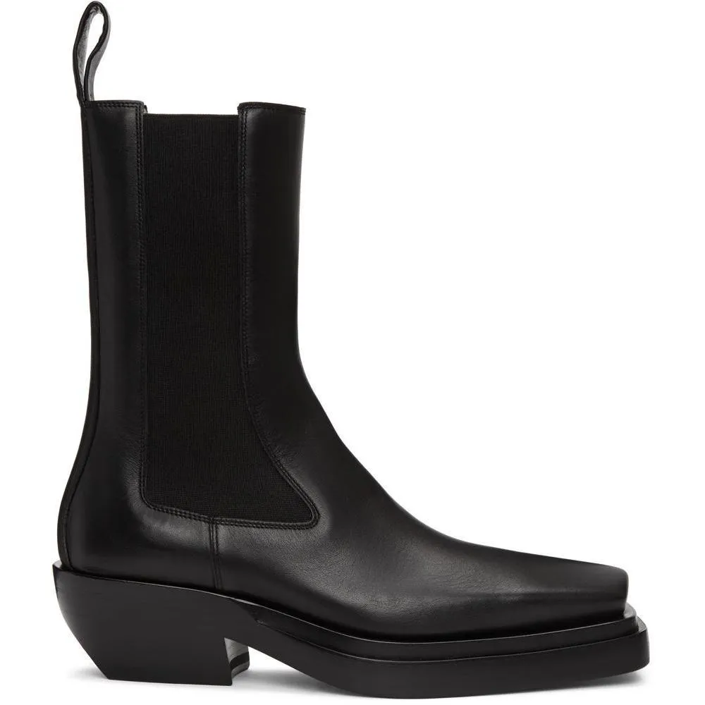 Bottega Veneta Black 'The Lean' Mid-Calf Chelsea Boots