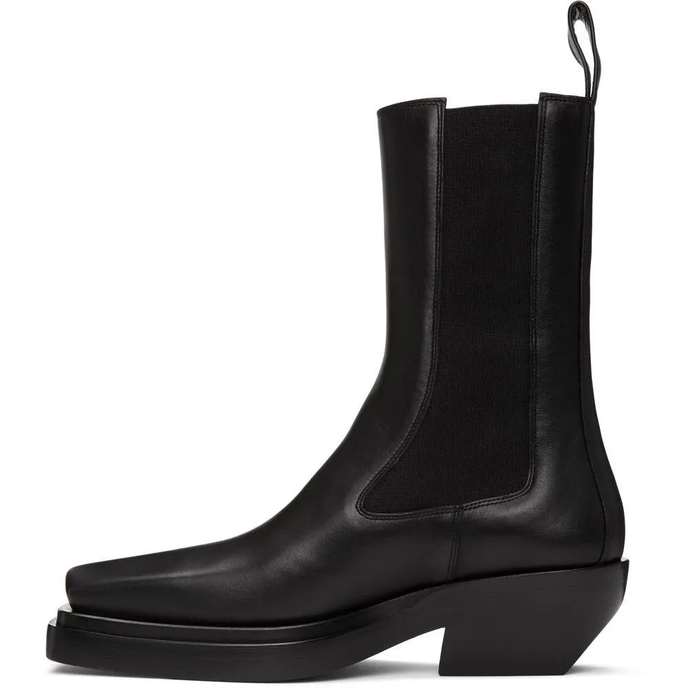 Bottega Veneta Black 'The Lean' Mid-Calf Chelsea Boots