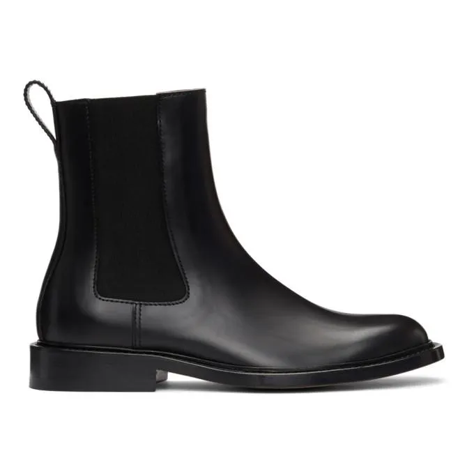 Bottega Veneta Black The Level Chelsea Boots