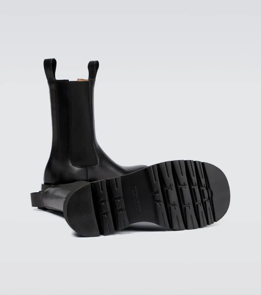 Bottega Veneta Lug leather ankle boots
