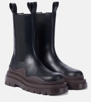 Bottega Veneta Tire leather ankle boots