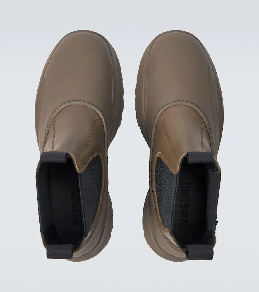 Burberry Leather Chelsea boots