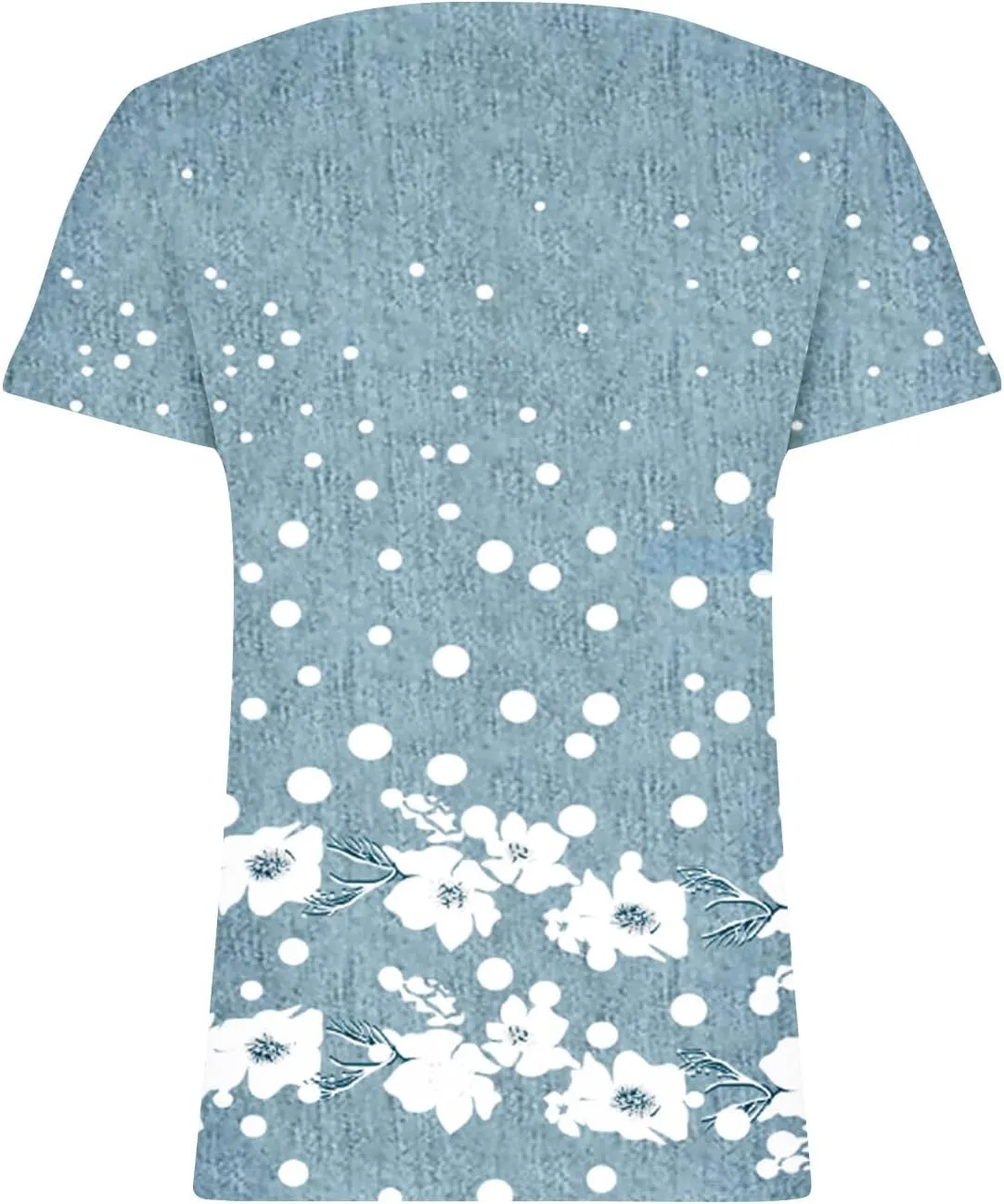Ceboyel Womens Marble Print Casual T-Shirt Hollow Short Sleeve Blouses Tshirts V Neck Summer Tee Tops Cute Fashion Clothing