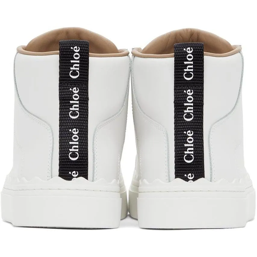 ChloÃ© White Lauren High-Top Sneakers