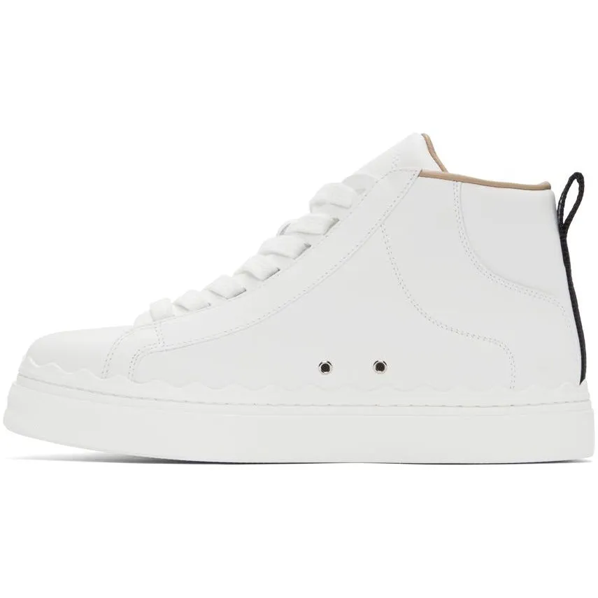 ChloÃ© White Lauren High-Top Sneakers