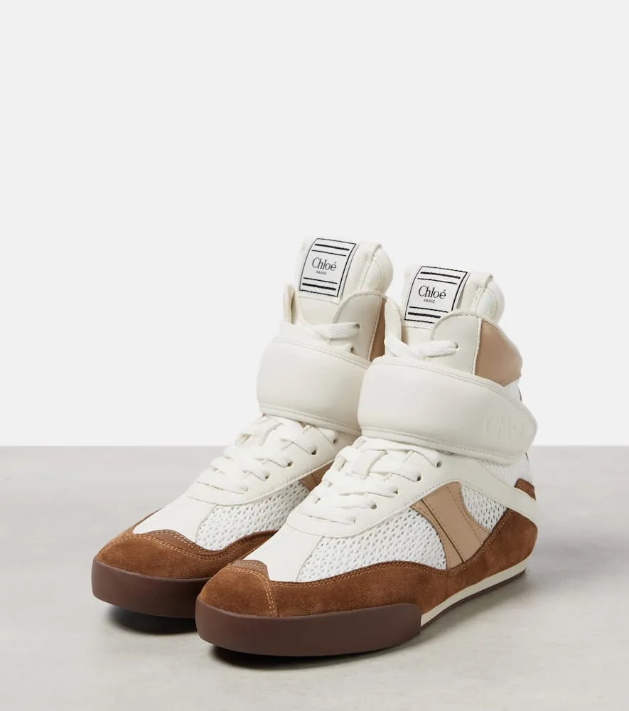 Chloe Chloe Kick leather high-top sneakers