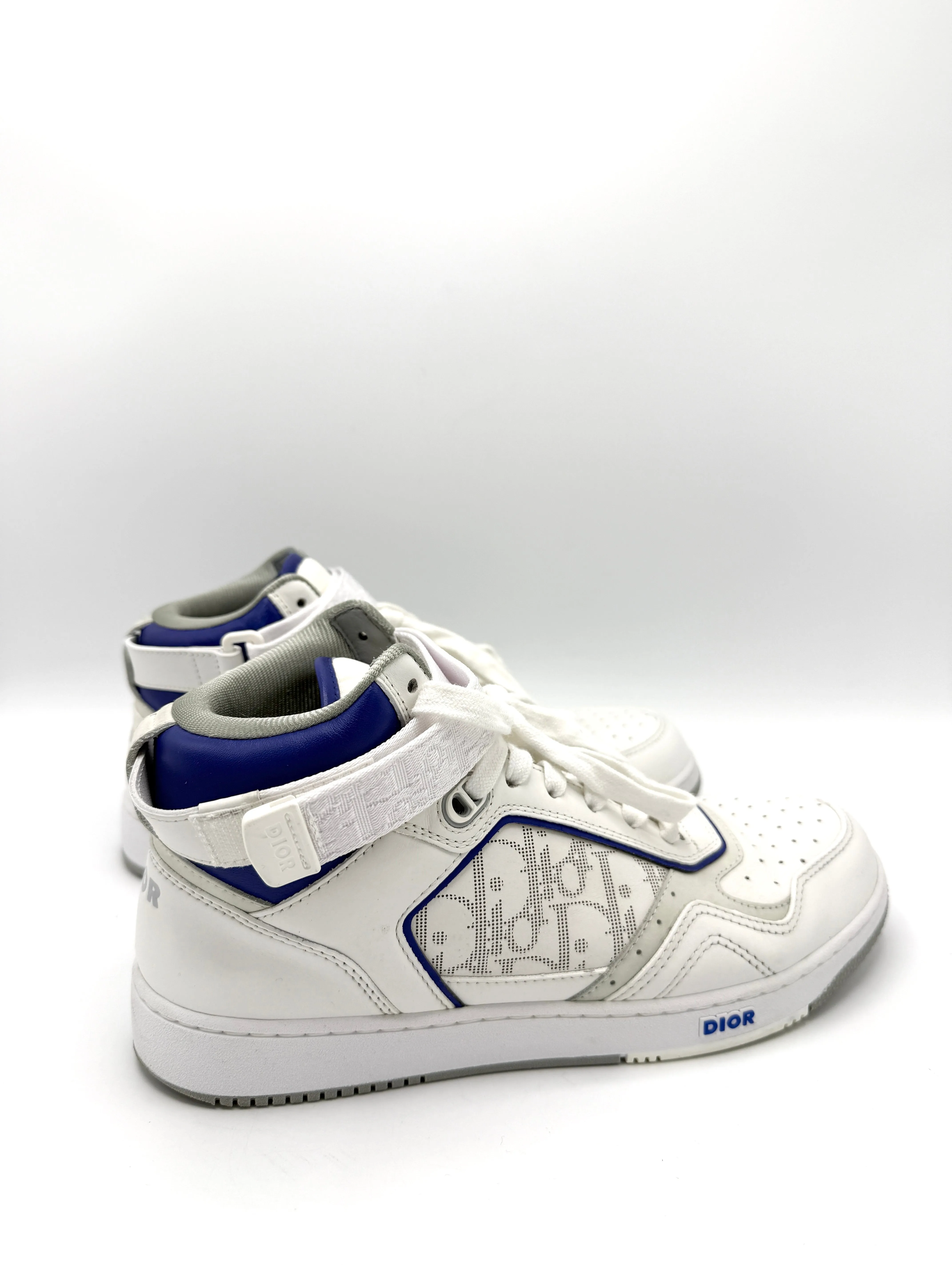Christian  Blue/White High Top Sneakers SZ 41