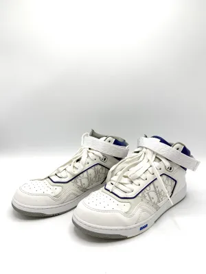 Christian  Blue/White High Top Sneakers SZ 41
