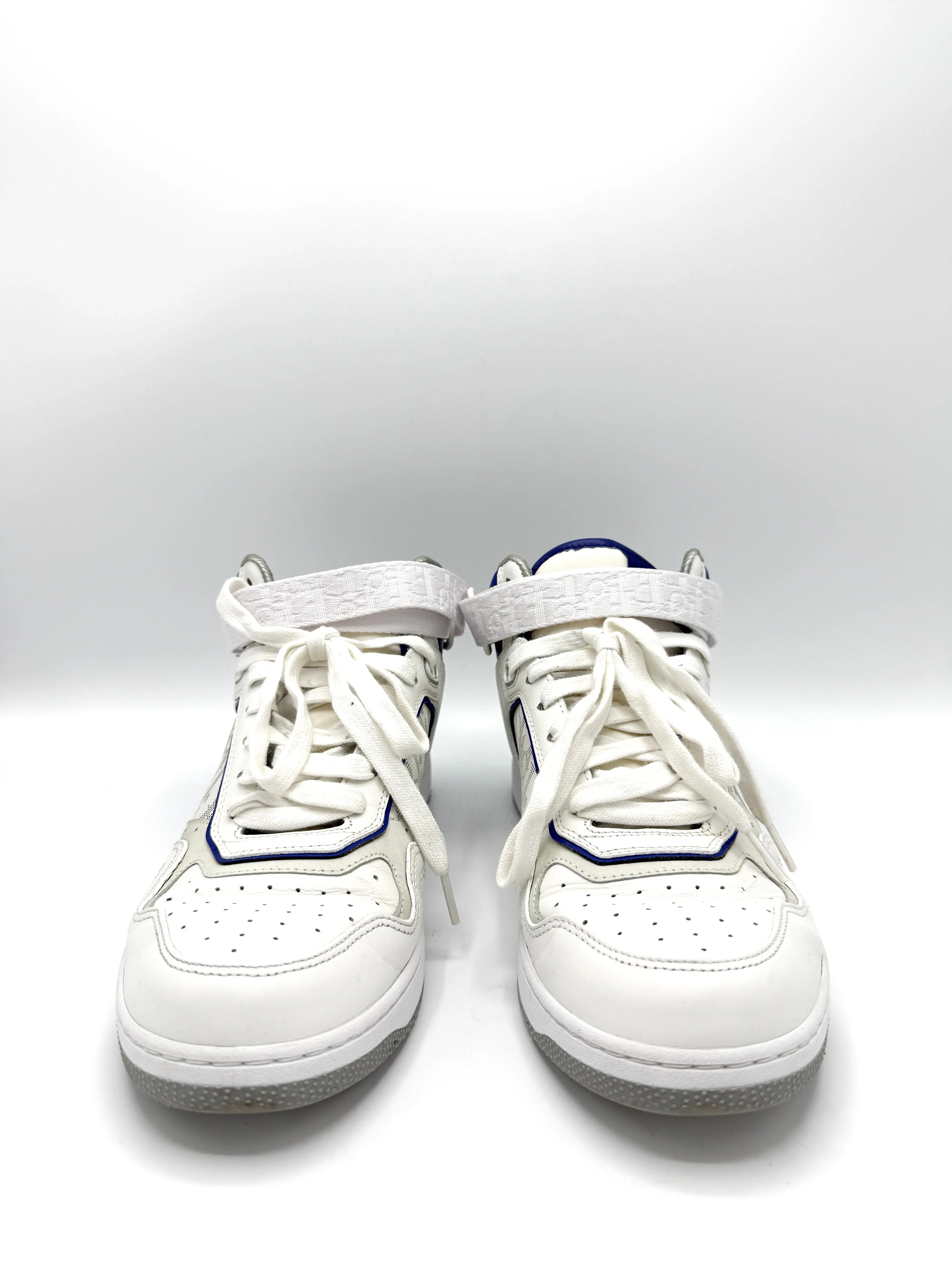 Christian  Blue/White High Top Sneakers SZ 41