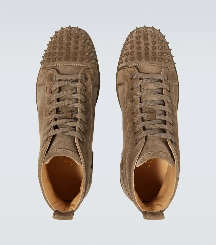 Christian Louboutin Louis Spikes suede high-top sneakers