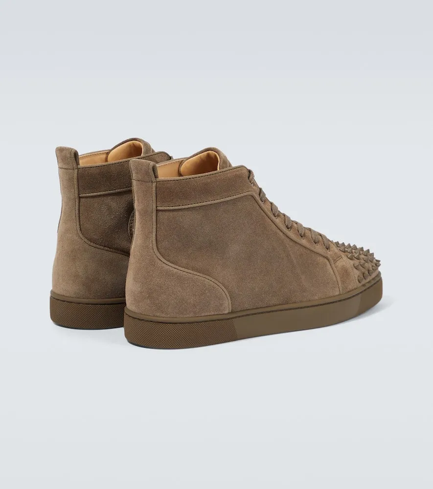 Christian Louboutin Louis Spikes suede high-top sneakers