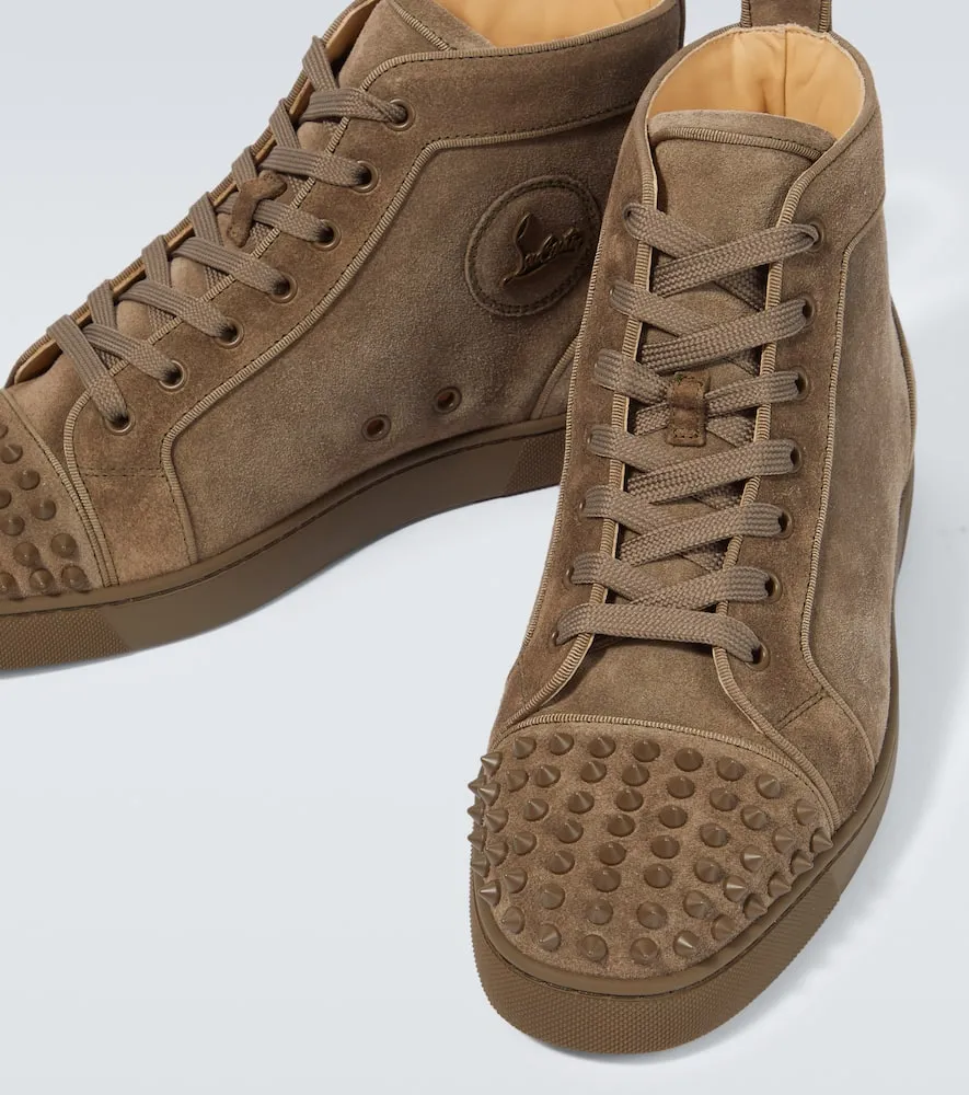 Christian Louboutin Louis Spikes suede high-top sneakers