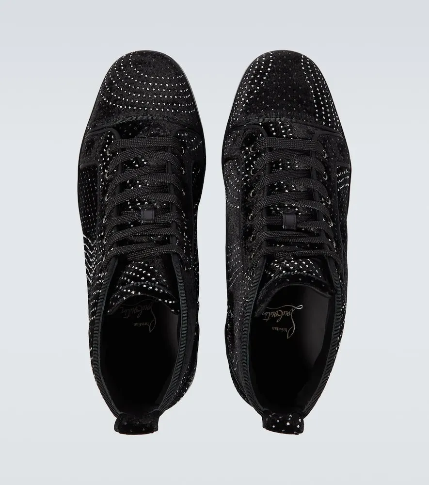 Christian Louboutin Louis suede embellished sneakers