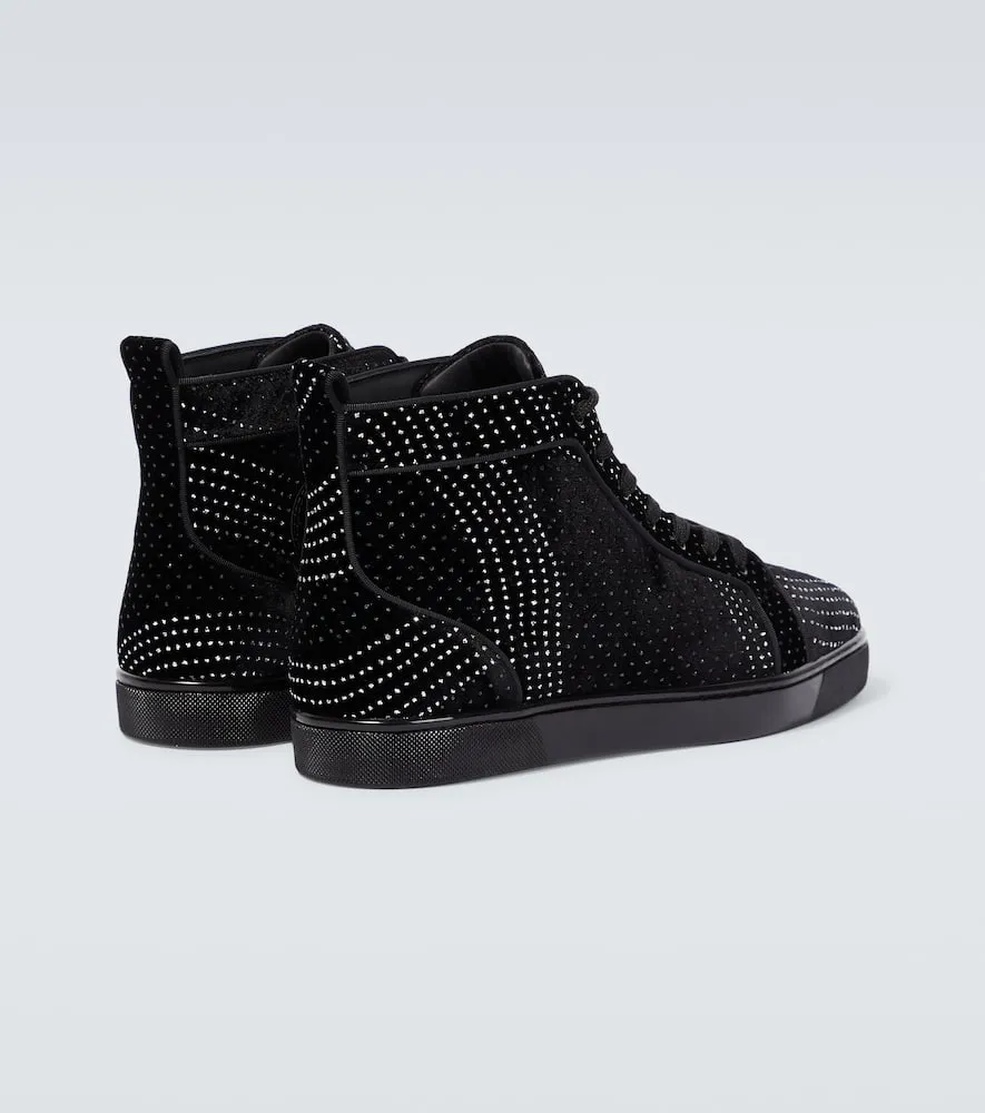 Christian Louboutin Louis suede embellished sneakers