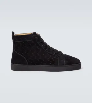 Christian Louboutin Louis suede high-top sneakers
