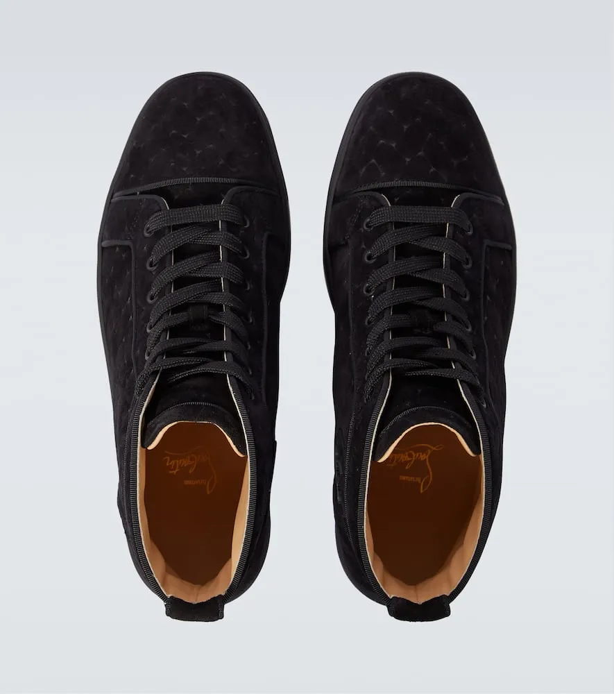 Christian Louboutin Louis suede high-top sneakers