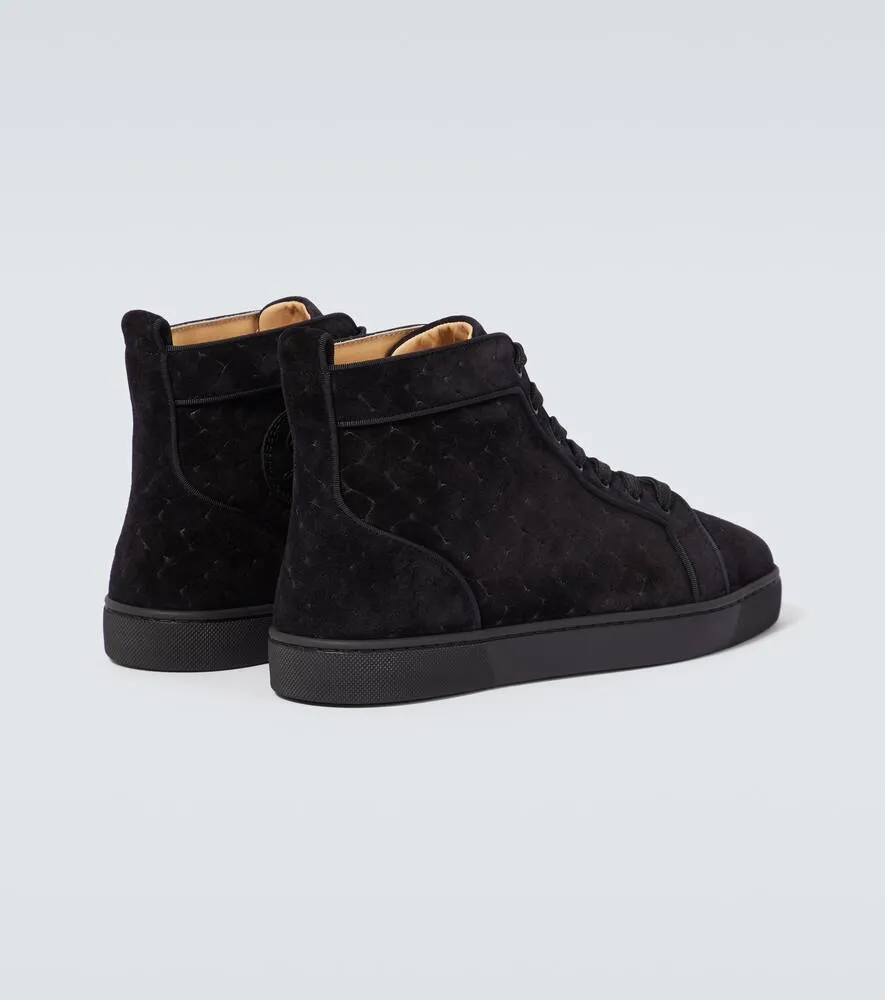 Christian Louboutin Louis suede high-top sneakers