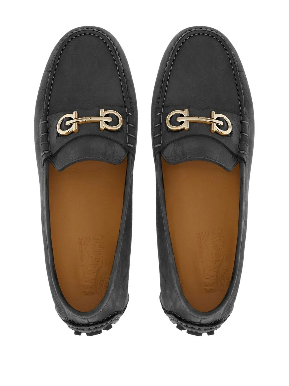 Ferragamo Double Gancini Moccasins