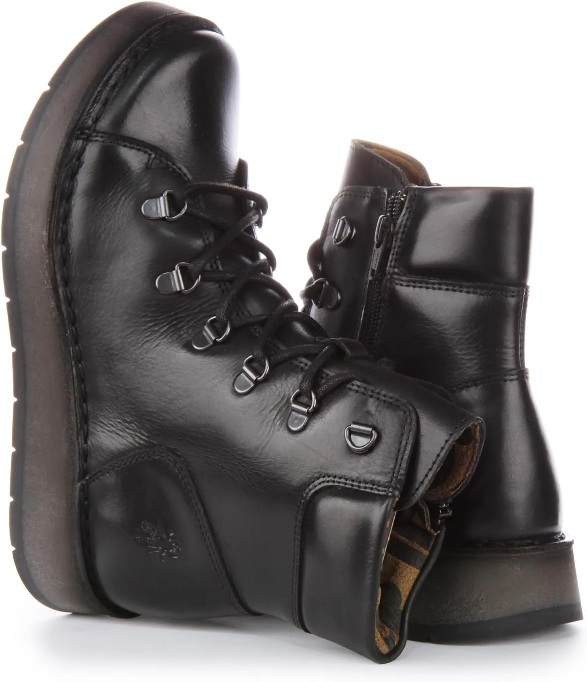 Fly London Women's Combat Boots Hiking