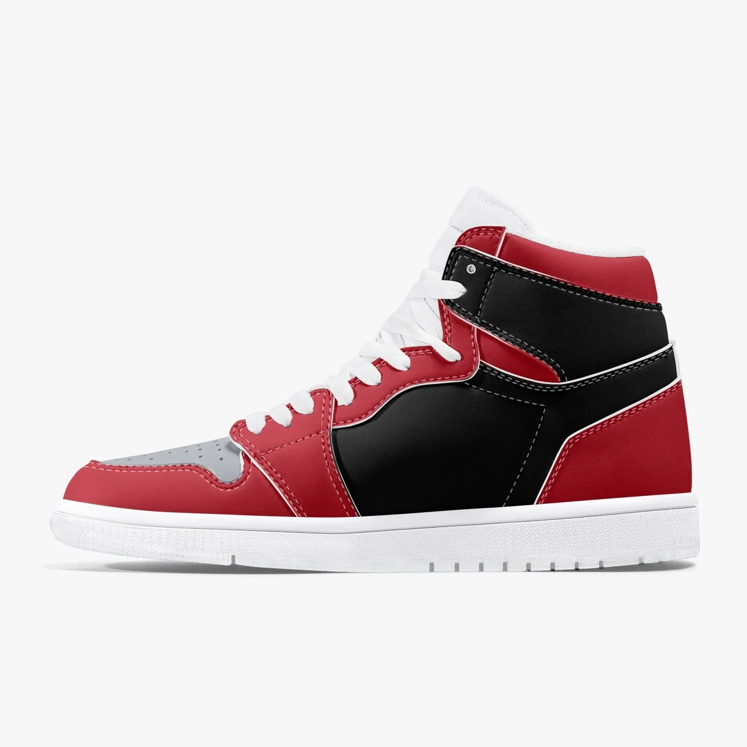 GRIT High-Top Leather Sneakers - White Sole
