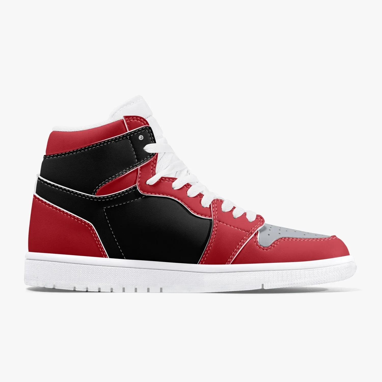 GRIT High-Top Leather Sneakers - White Sole