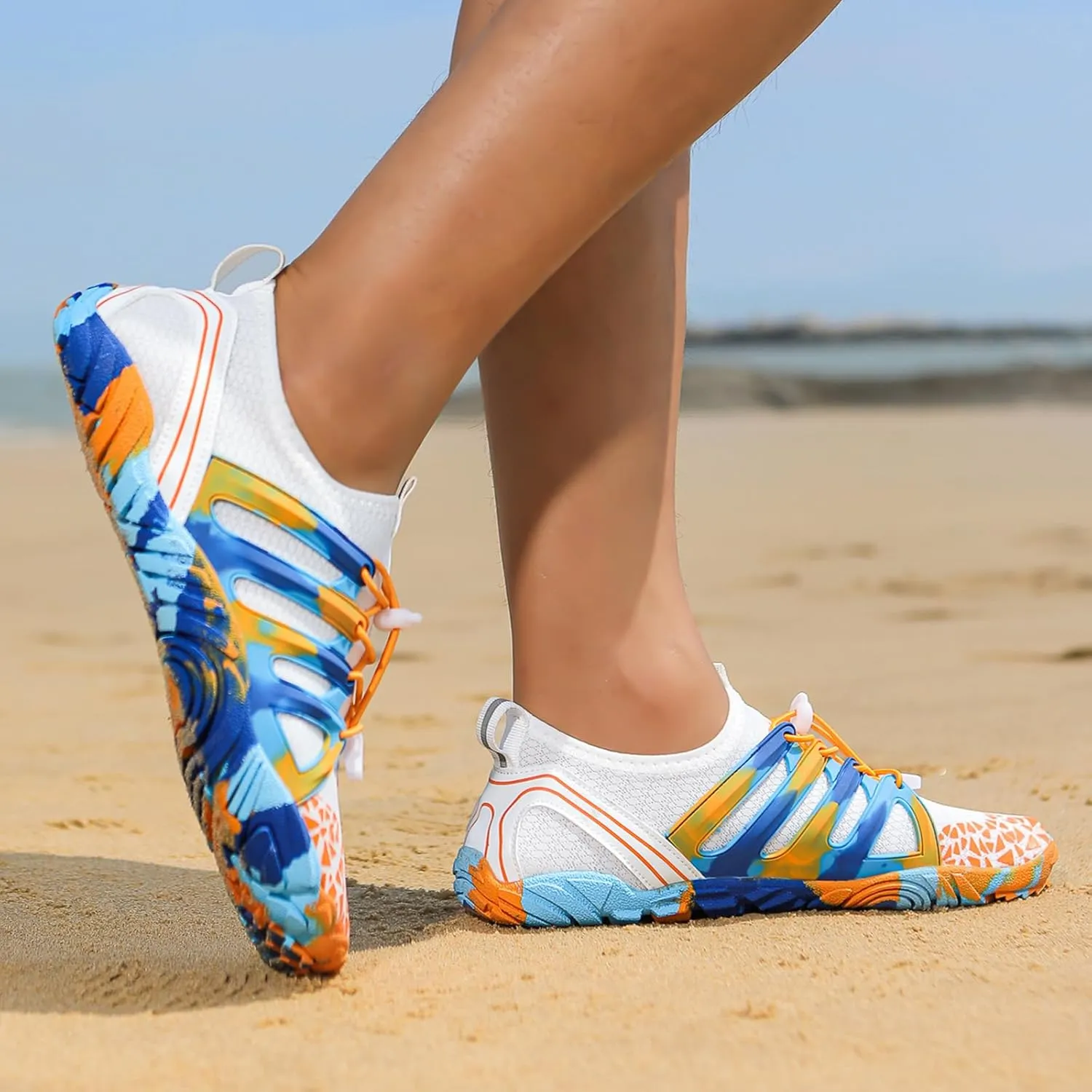 Hiking Footwear Barefoot Water Shoes Women Men Pro-Healthy & Non-Slip Wide Toe Sneakers Quick Dry Lightweight Breathable Running Walking Beach Shoes Boots Unisex