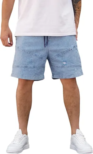 Jeans for Men Stretch Fit Mens Casual Shorts Spring Pocket Sports Summer Bodybuilding Denim Short Pants Jeans