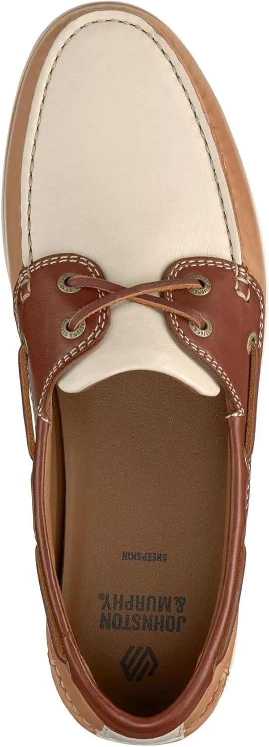 Johnston & Murphy Mens Monaco Boat and Deck Shoes, Mens Slip On Shoes, Moccasins for Men