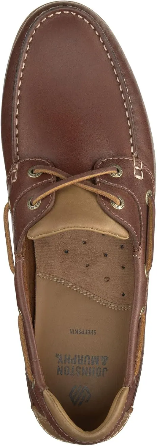 Johnston & Murphy Mens Ventura Boat and Deck Shoes, Mens Slip On Shoes, Moccasins for Men
