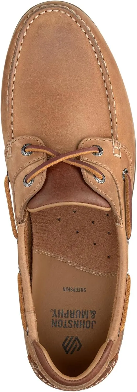 Johnston & Murphy Mens Ventura Boat and Deck Shoes, Mens Slip On Shoes, Moccasins for Men
