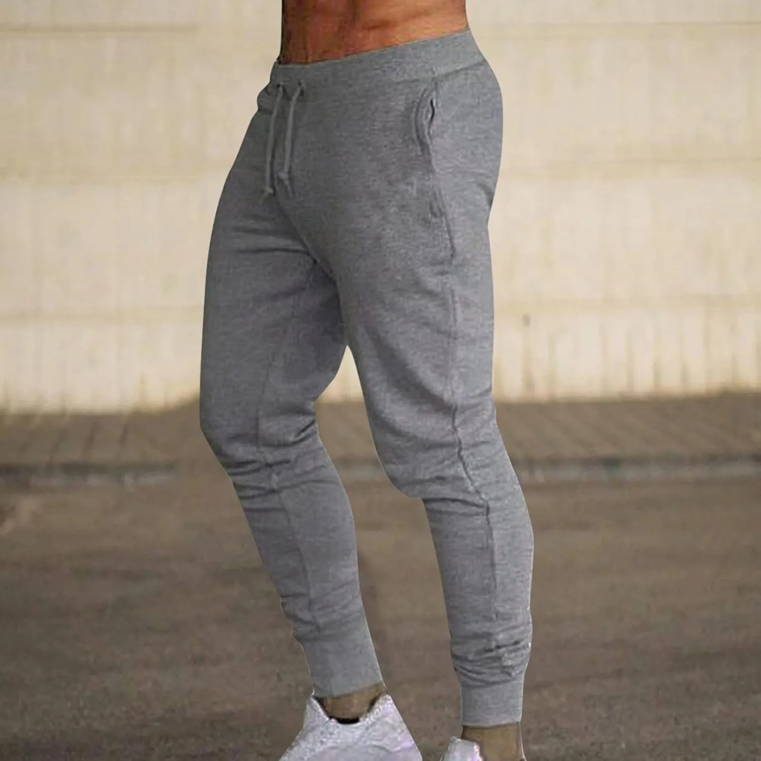 LCMTWX Men's Pants Relaxed Fit Cargo Pants for Men Fashion Leisure Loose Sports Outdoor Running Sweater Pants Trousers Body