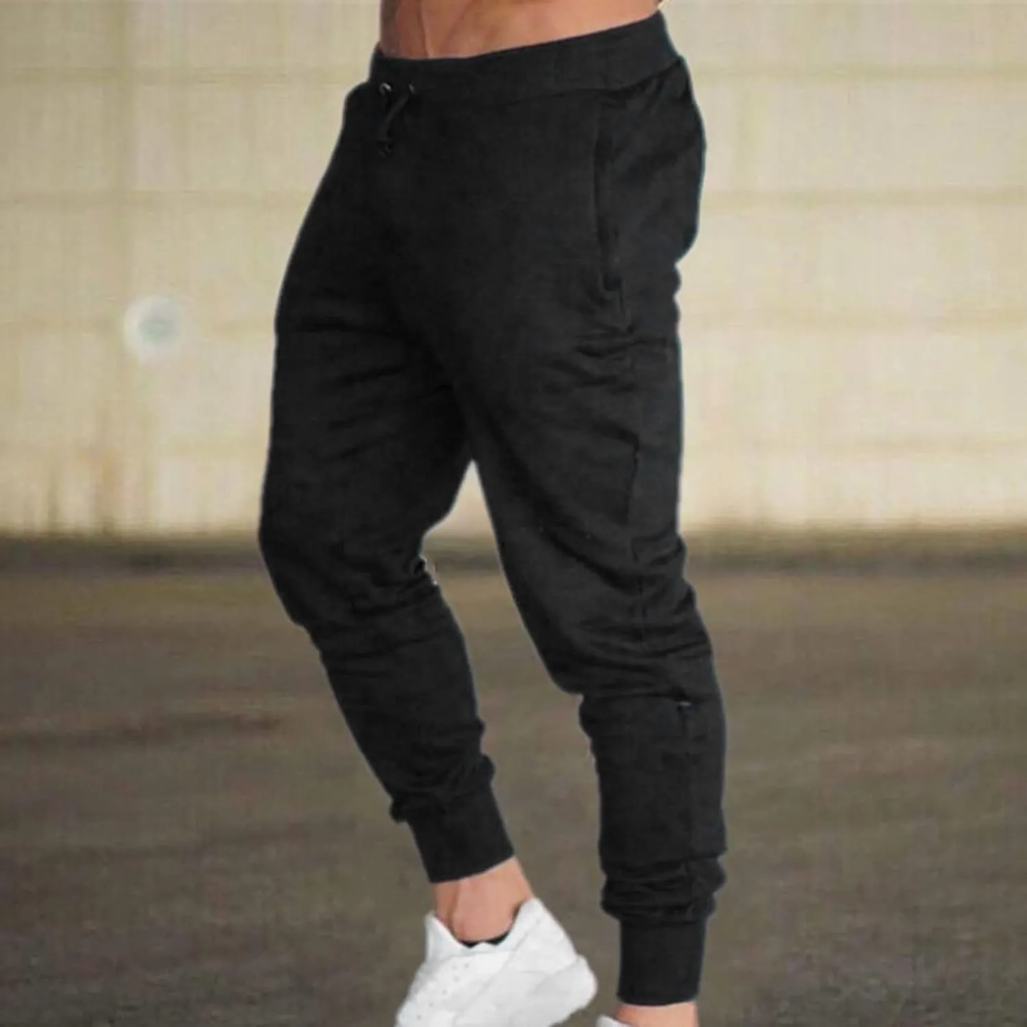LCMTWX Men's Pants Relaxed Fit Cargo Pants for Men Fashion Leisure Loose Sports Outdoor Running Sweater Pants Trousers Body