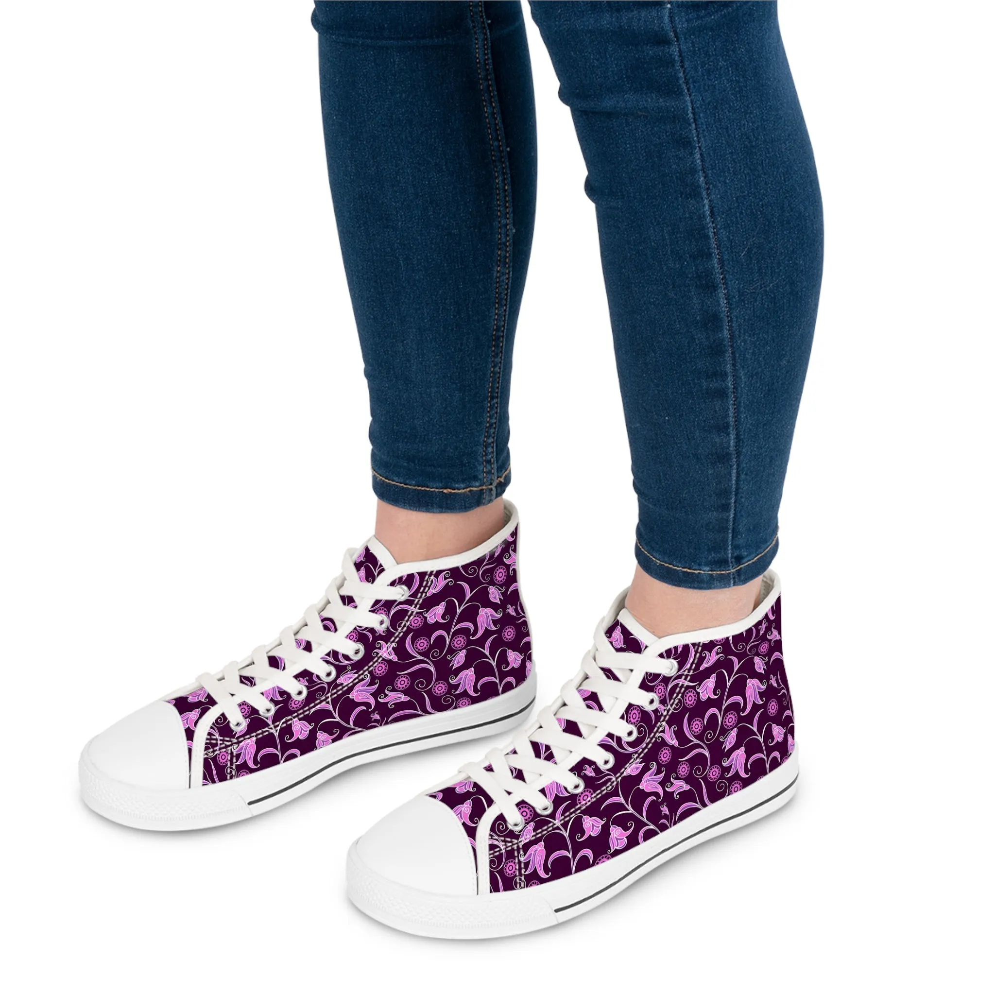 Lila Ivy – High Top Sneakers für Damen – Stylish & Fun